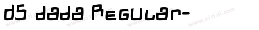 DS dada Regular字体转换